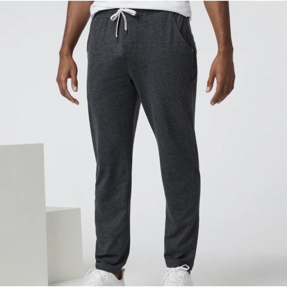 Vuori Ponto Performance Pants Mens XL Gray Athletic Zip Pocket Heather Lounge